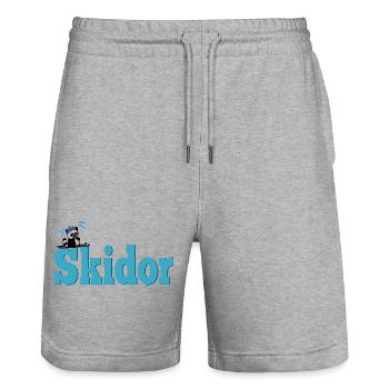 Ski - Stanley/Stella Unisex Bio Joggingshorts Trainer  - Grau meliert - Vorne - Nik (191cm) & Marisol (170cm)
