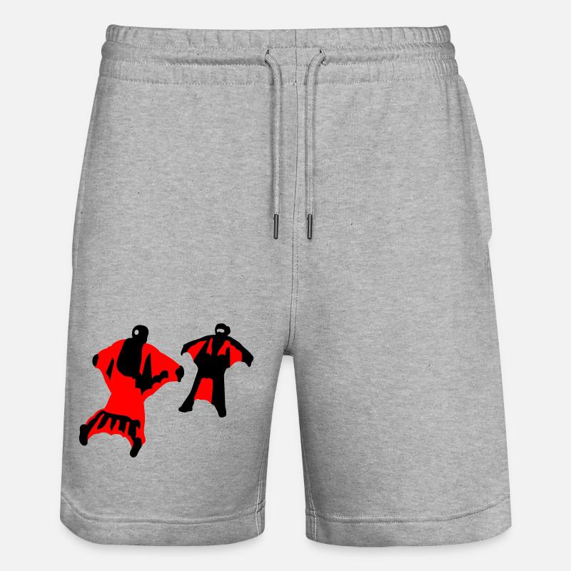 Combinaison ailée - Short de jogging bio TRAINER Stanley/Stella unisexe - gris chiné