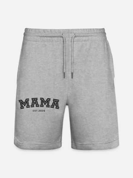 Mama geest. 2026 - Stanley/Stella Unisex Bio Joggingshorts Trainer - Grau meliert