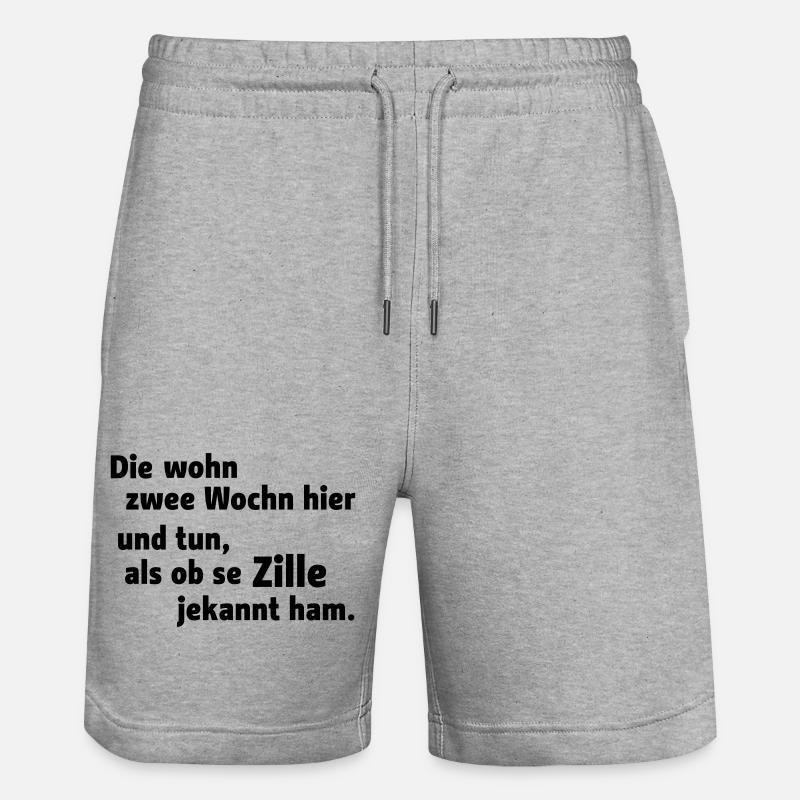 Zille - Short de jogging bio TRAINER Stanley/Stella unisexe - gris chiné