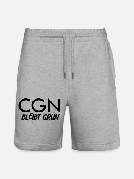 Cgn_Koeln_bleibt_gruen - Short de jogging bio TRAINER Stanley/Stella unisexe - gris chiné