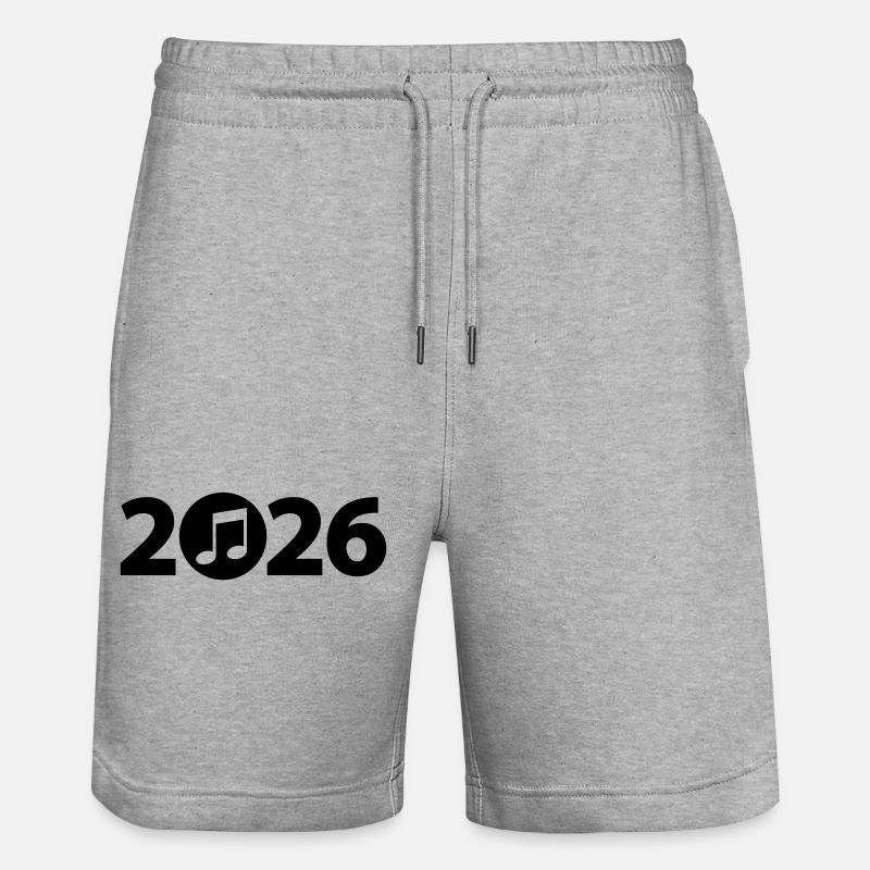 Scrittore 2026, Studente 2026, Studente 2026 - Pantaloncini da jogger ecologici unisex Trainer di Stanley/Stella - grigio melange