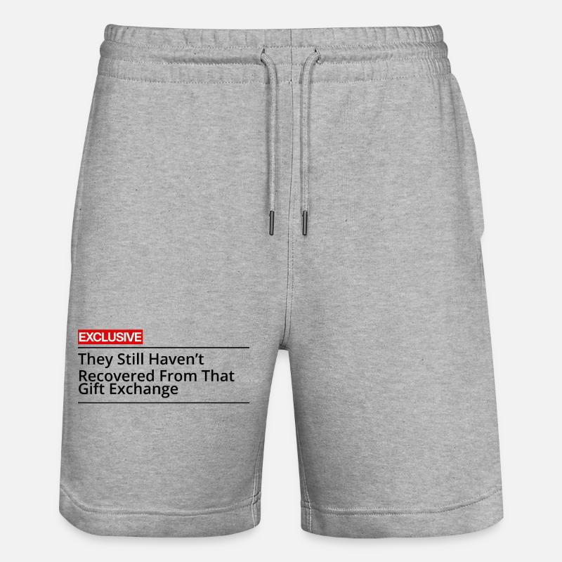 Drame d’échange de cadeaux - Short de jogging bio TRAINER Stanley/Stella unisexe - gris chiné