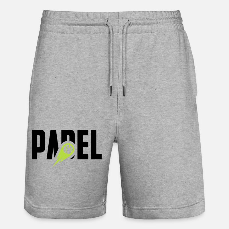 Padel - Short de jogging bio TRAINER Stanley/Stella unisexe - gris chiné