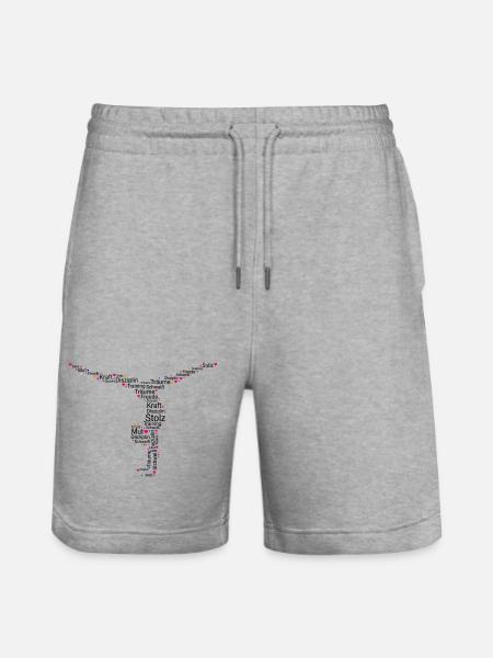 Turnerin Bodenturnen Kunstturnen - Stanley/Stella Unisex Bio Joggingshorts Trainer - Grau meliert