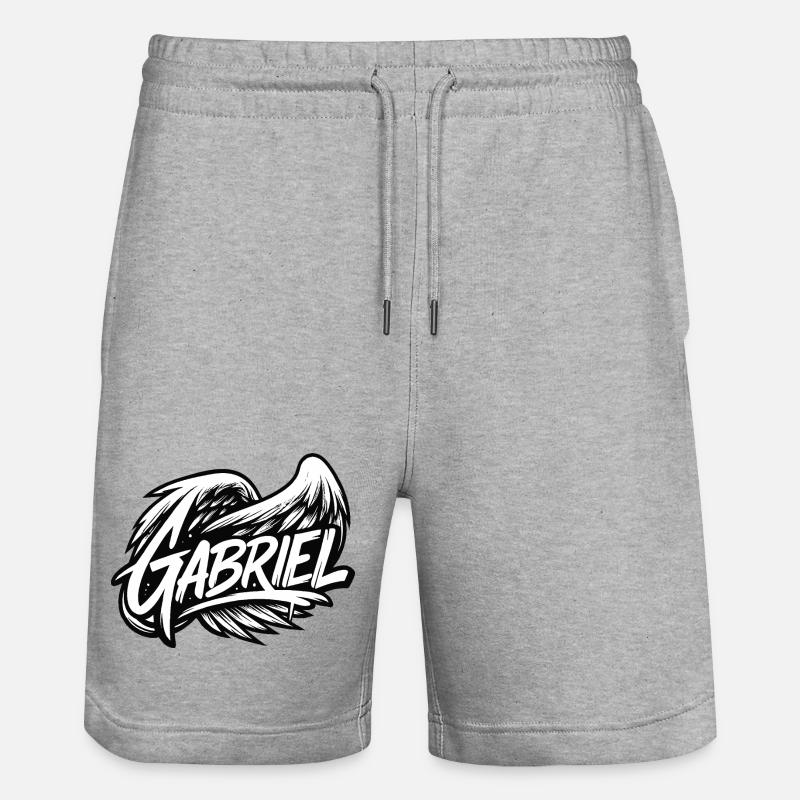 Archange Gabriel | Simple Graffiti Style - Short de jogging bio TRAINER Stanley/Stella unisexe - gris chiné