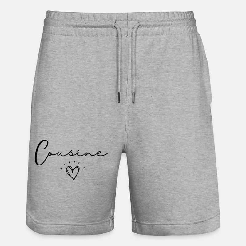 cousine - Short de jogging bio TRAINER Stanley/Stella unisexe - gris chiné