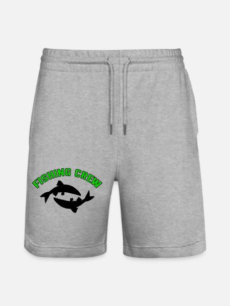 Fish Crew - Stanley/Stella Trainer Unisex Organic Jogging Shorts - heather grey
