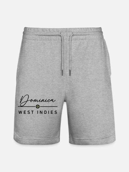 Dominica - West Indies - Karibik - Stanley/Stella Unisex Bio Joggingshorts Trainer - Grau meliert