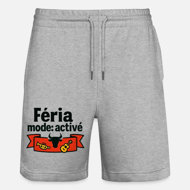 Féria mode : activé - Short de jogging bio TRAINER Stanley/Stella unisexe - gris chiné