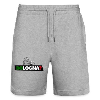 Bologna? - Stanley/Stella Trainer Unisex Organic Jogging Shorts - heather grey - Front - Nik (191cm) & Marisol (170cm)