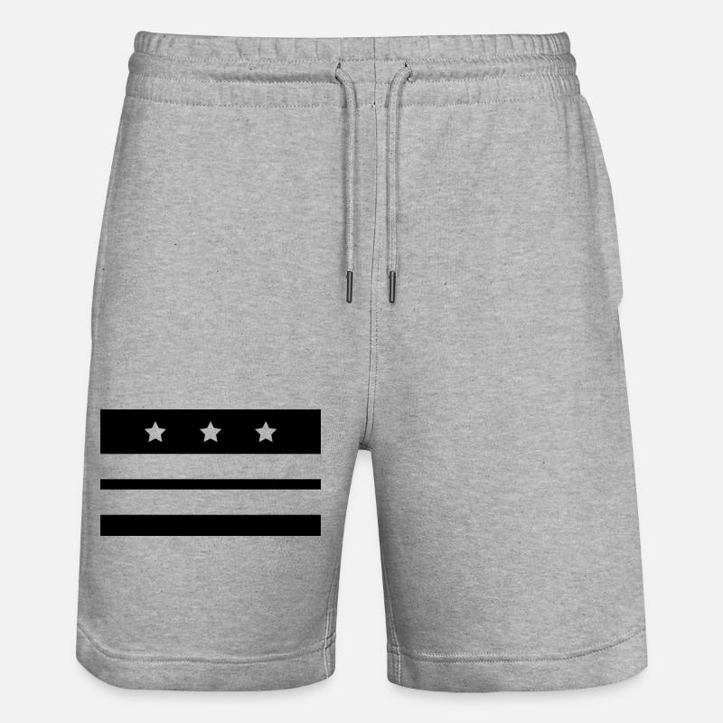 Drapeau de Washington - Short de jogging bio TRAINER Stanley/Stella unisexe - gris chiné