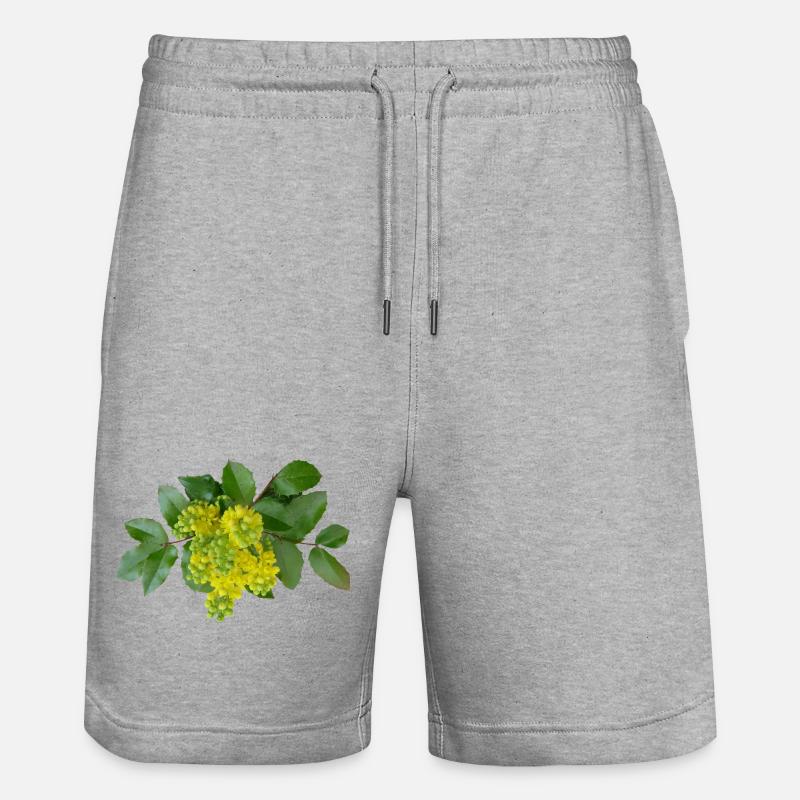 Mahoni - Stanley/Stella Unisex Bio Joggingshorts Trainer - Grau meliert