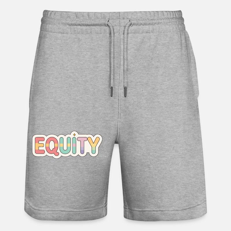 Équité pastel arcenciel - Short de jogging bio TRAINER Stanley/Stella unisexe - gris chiné