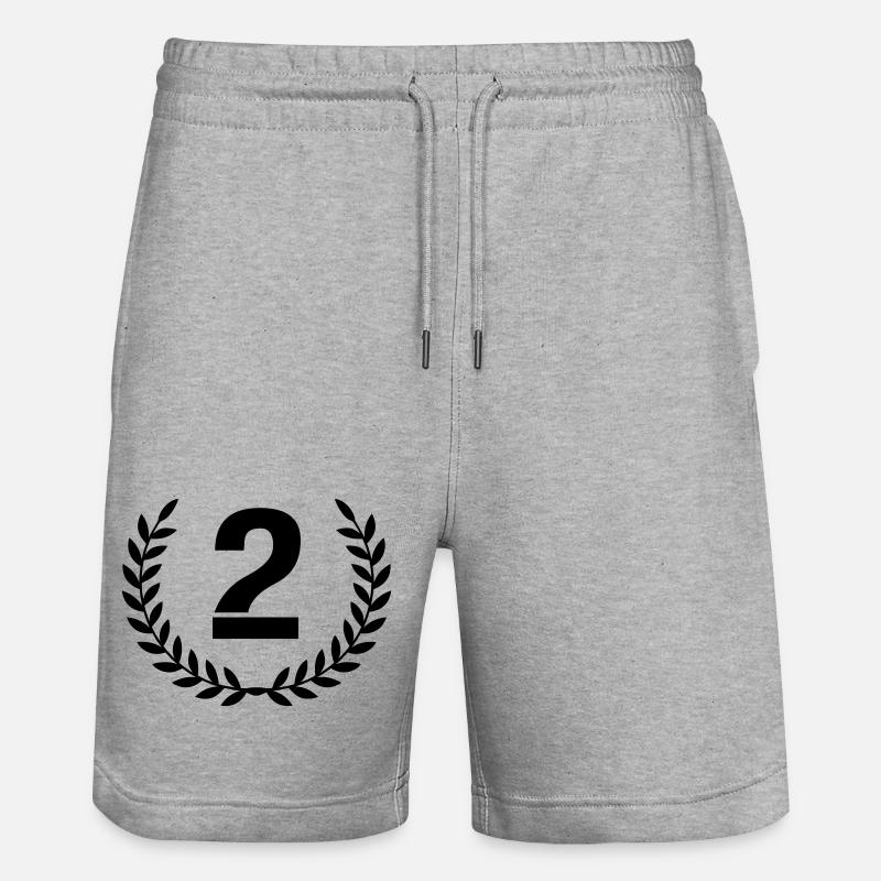 2 Couronne - Short de jogging bio TRAINER Stanley/Stella unisexe - gris chiné