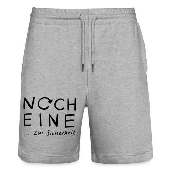 Noch eine...zur Sicherheit - Stanley/Stella Unisex Bio Joggingshorts Trainer  - Grau meliert - Vorne - Nik (191cm) & Marisol (170cm)