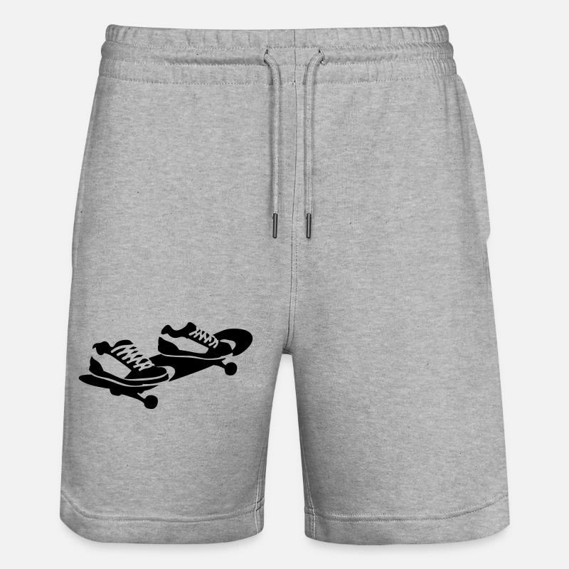 Skateboard - Short de jogging bio TRAINER Stanley/Stella unisexe - gris chiné