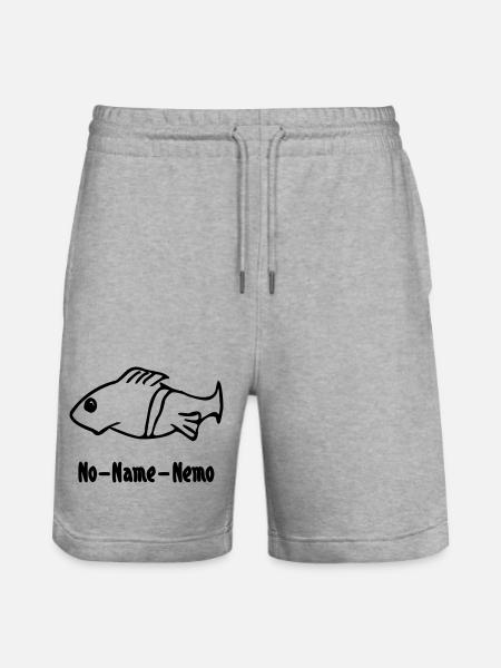 Fish without a name - Stanley/Stella Trainer Unisex Organic Jogging Shorts - heather grey