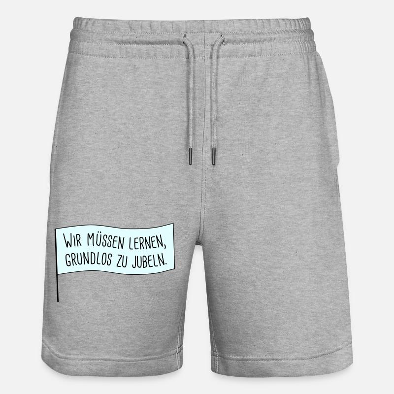 Réjouir sans raison - Short de jogging bio TRAINER Stanley/Stella unisexe - gris chiné