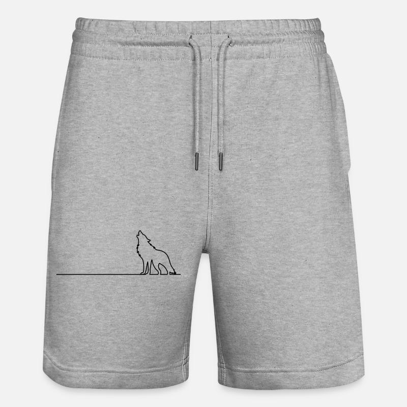 Résumé du loup - Short de jogging bio TRAINER Stanley/Stella unisexe - gris chiné