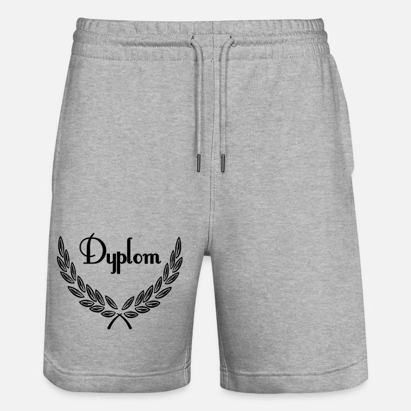 dyplom - Short de jogging bio TRAINER Stanley/Stella unisexe - gris chiné