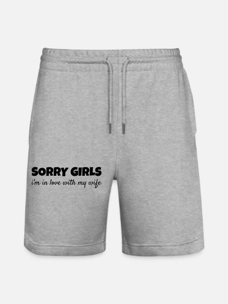 Vergeben Ehemann Stolz Liebesbeweis Romantisch - Stanley/Stella Unisex Bio Joggingshorts Trainer  - Grau meliert