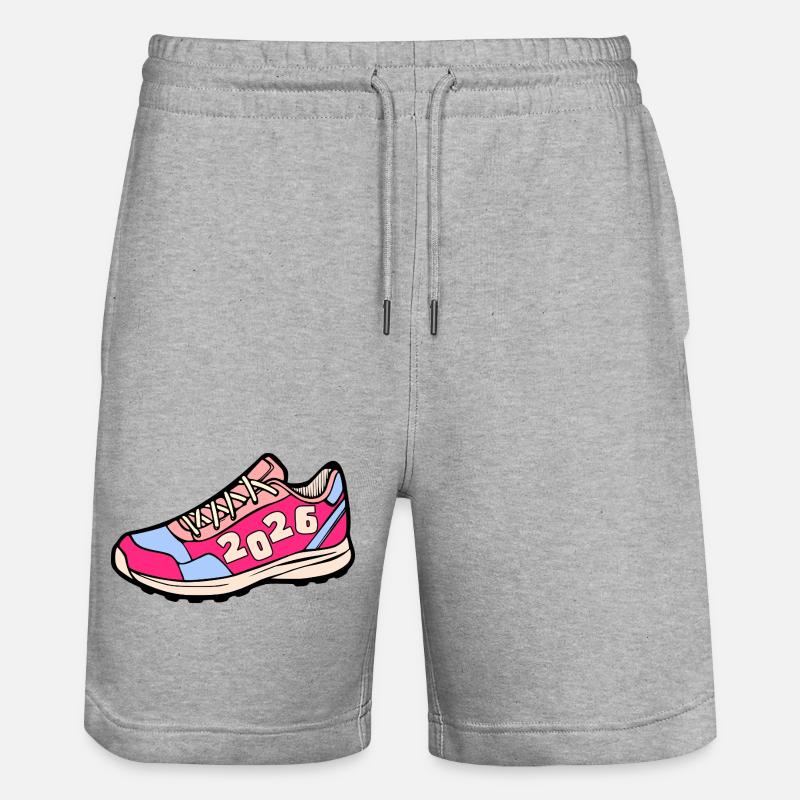 EN 2026 - Short de jogging bio TRAINER Stanley/Stella unisexe - gris chiné