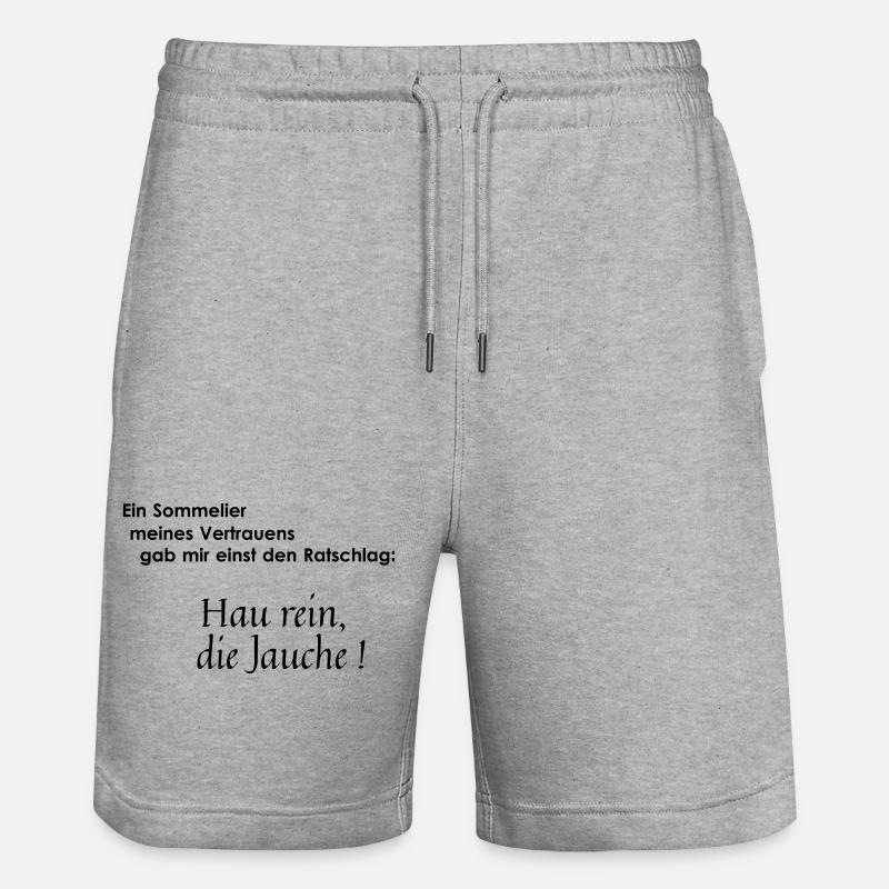 sommelier - Short de jogging bio TRAINER Stanley/Stella unisexe - gris chiné