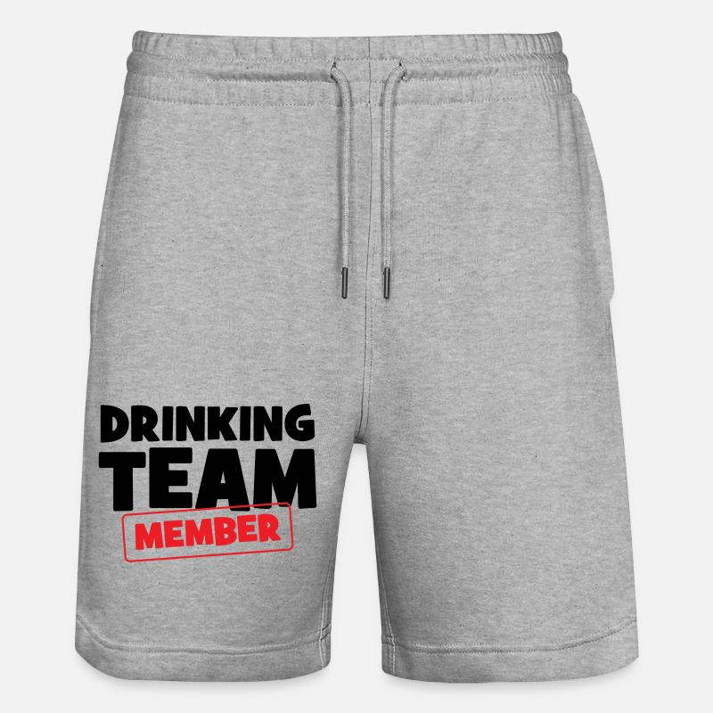 Drinking Team Member / Alcool - Short de jogging bio TRAINER Stanley/Stella unisexe - gris chiné