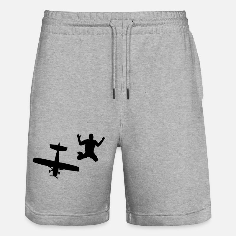 Parachutiste - Short de jogging bio TRAINER Stanley/Stella unisexe - gris chiné