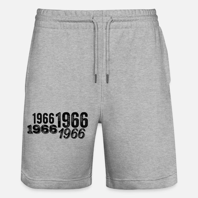 1966 - Short de jogging bio TRAINER Stanley/Stella unisexe - gris chiné