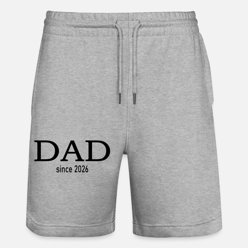 Papa depuis 2026 - Short de jogging bio TRAINER Stanley/Stella unisexe - gris chiné