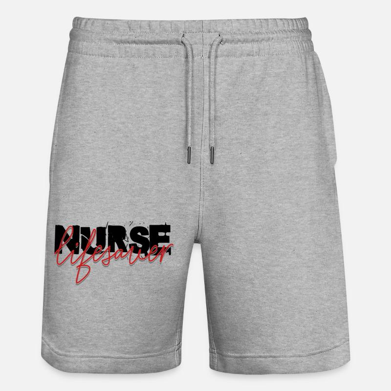 Sauveteuse infirmière - Short de jogging bio TRAINER Stanley/Stella unisexe - gris chiné