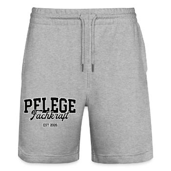Nursing Specialist 2026 Specialist Training PFK - Stanley/Stella Trainer Unisex Organic Jogging Shorts - heather grey - Front - Nik (191cm) & Marisol (170cm)