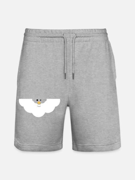 Visage Nuage Câlin - Short de jogging bio TRAINER Stanley/Stella unisexe - gris chiné