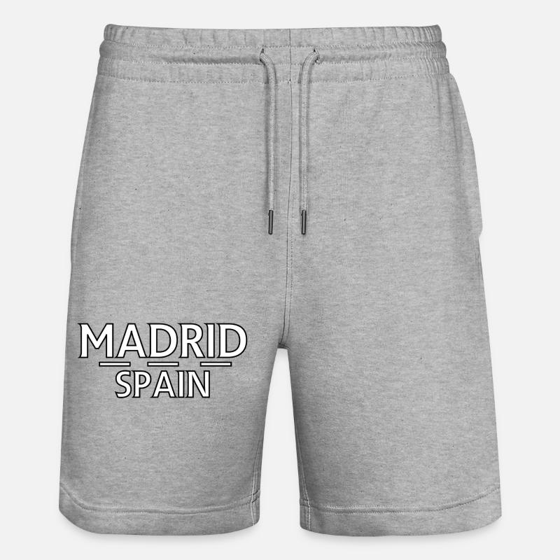 Madrid – Espagne - Short de jogging bio TRAINER Stanley/Stella unisexe - gris chiné