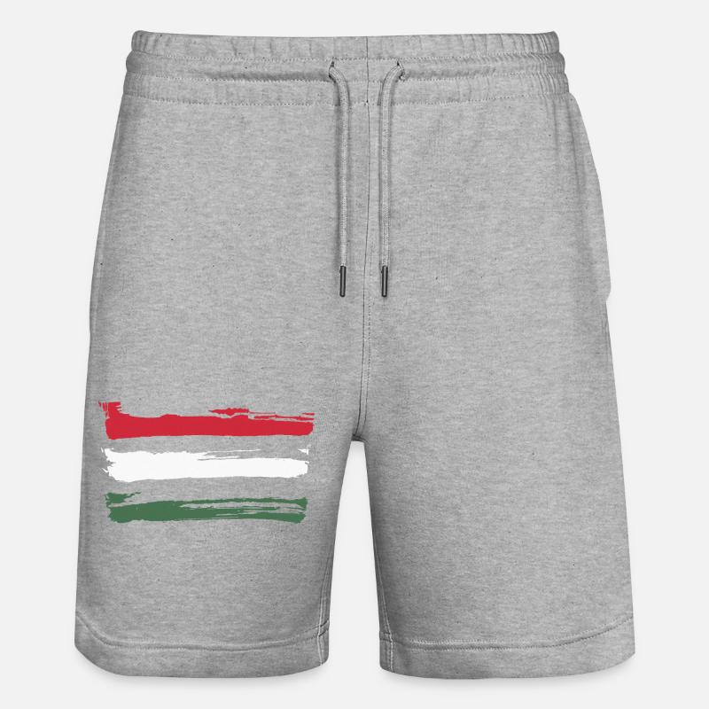 Hongrie - Short de jogging bio TRAINER Stanley/Stella unisexe - gris chiné