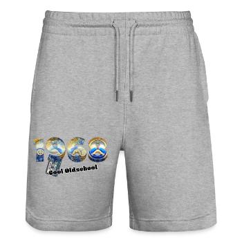 1968 Jahrgang Retro Vintage – Kassette – Cool Olds - Stanley/Stella Unisex Bio Joggingshorts Trainer  - Grau meliert - Vorne - Nik (191cm) & Marisol (170cm)