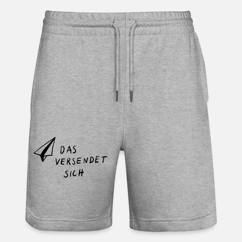 Das versendet sich - Stanley/Stella Unisex Bio Joggingshorts Trainer  - Grau meliert