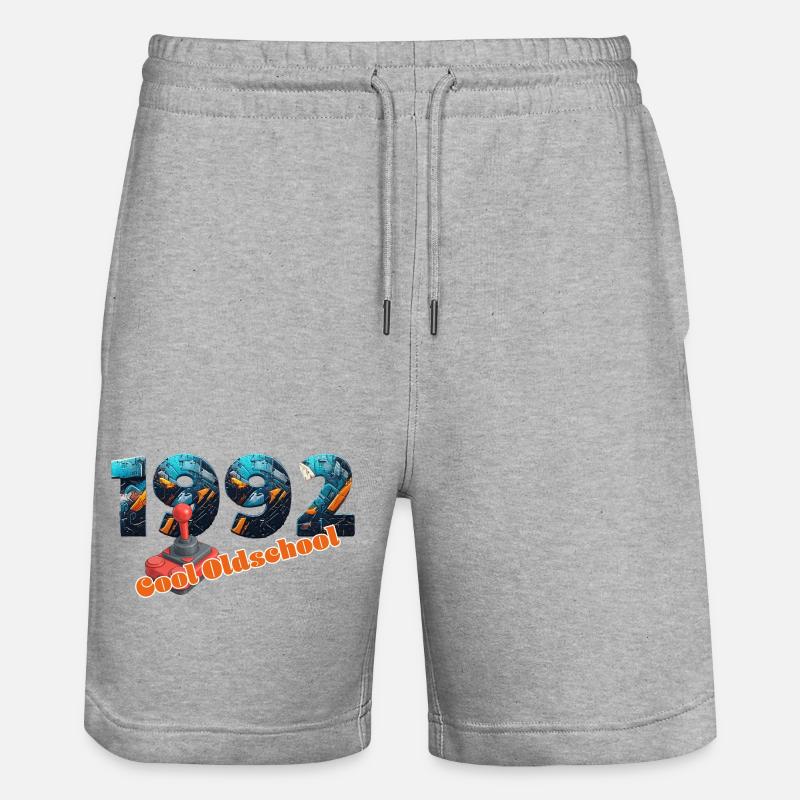 1992 – Transition numérique rétro - Short de jogging bio TRAINER Stanley/Stella unisexe - gris chiné