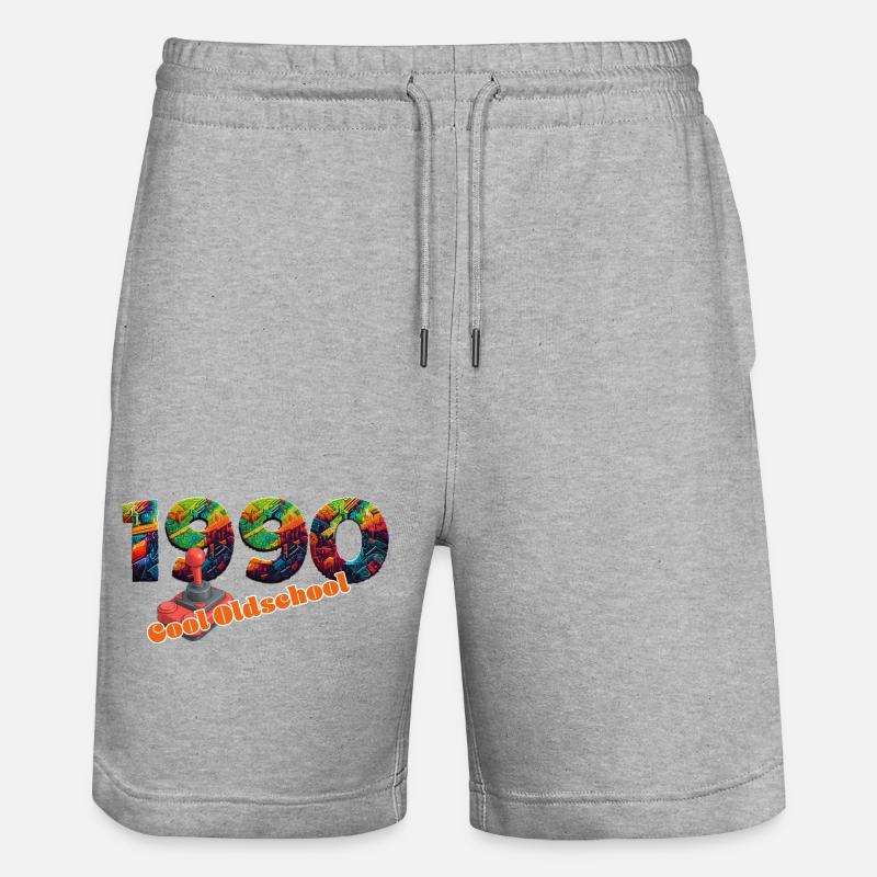 1990 – Transition du rétro gaming - Short de jogging bio TRAINER Stanley/Stella unisexe - gris chiné