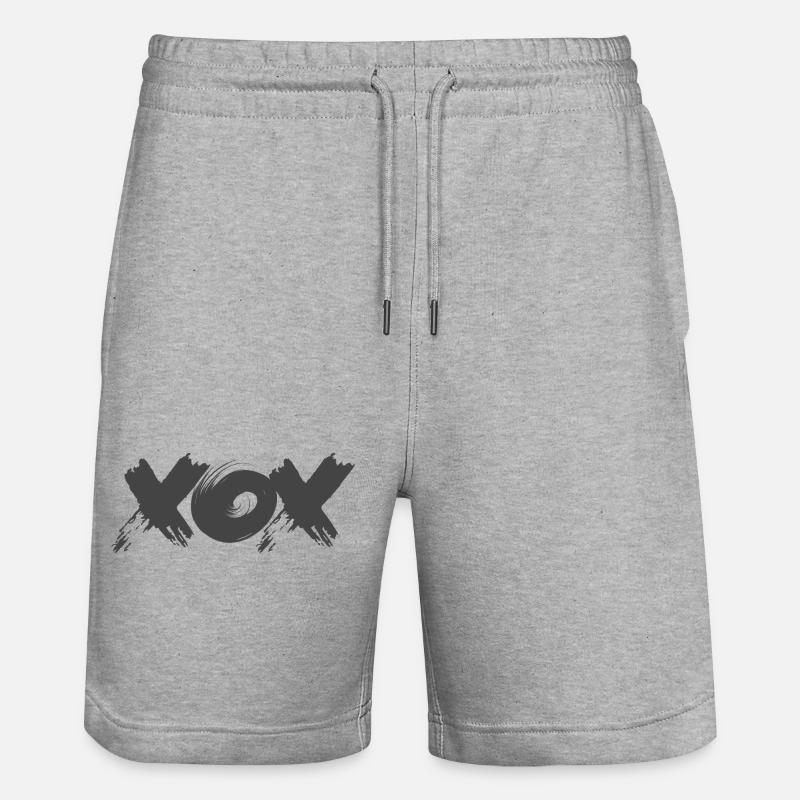 XOX – Minimal Love Design - Short de jogging bio TRAINER Stanley/Stella unisexe - gris chiné