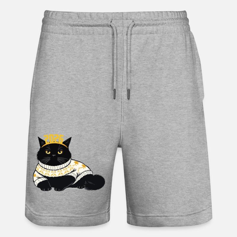 Conception du Nouvel An 2026 - Short de jogging bio TRAINER Stanley/Stella unisexe - gris chiné