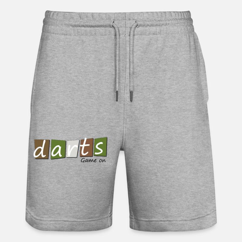 Fléchettes, fléchettes Nature - Short de jogging bio TRAINER Stanley/Stella unisexe - gris chiné