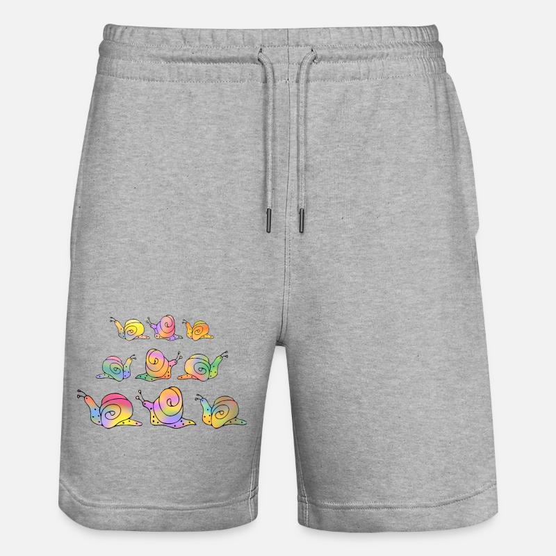 Escargots - Short de jogging bio TRAINER Stanley/Stella unisexe - gris chiné