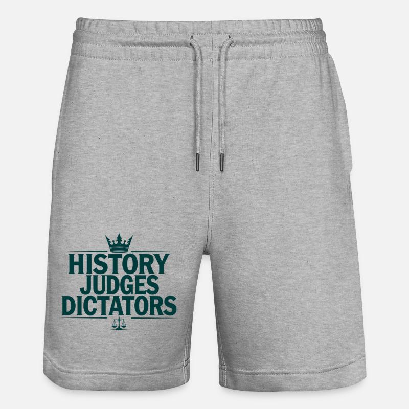 Histoire Juges, dictateurs, justice Déclaration - Short de jogging bio TRAINER Stanley/Stella unisexe - gris chiné