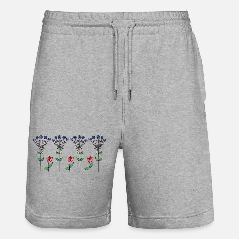 Fleur - Short de jogging bio TRAINER Stanley/Stella unisexe - gris chiné