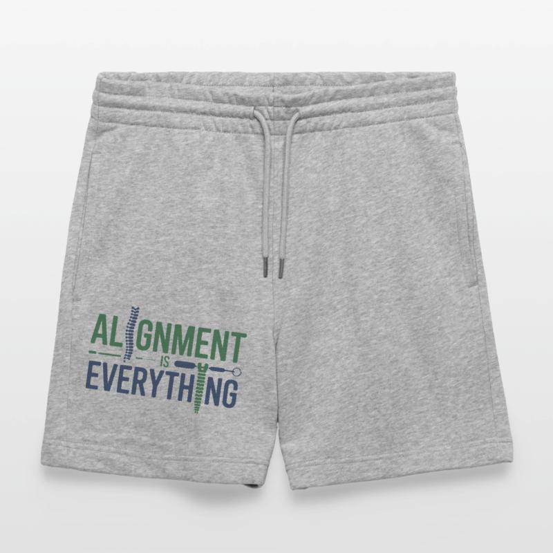 Chiropractor Alignment Is Everything Professional  Stanley/Stella Trainer Unisex Organic Jogging Shorts