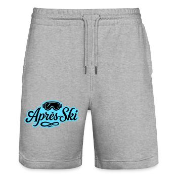 Lunettes de ski après ski Piste - Short de jogging bio TRAINER Stanley/Stella unisexe - gris chiné - Devant - Nik (191cm) & Marisol (170cm)