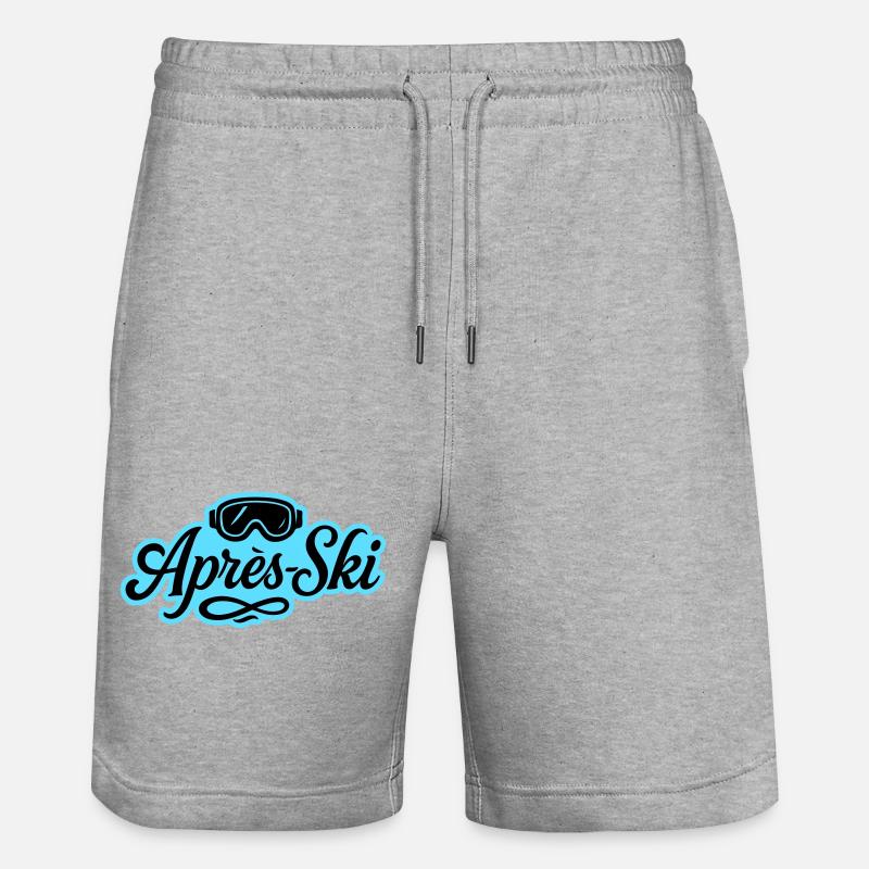 Lunettes de ski après ski Piste - Short de jogging bio TRAINER Stanley/Stella unisexe - gris chiné